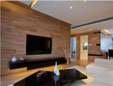 用木地板裝飾墻面