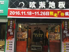 四川蒼溪?dú)W派地板專賣店11.18特惠活動(dòng)